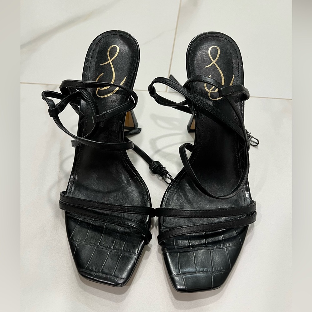 Sam Edelman Strappy Black Heels